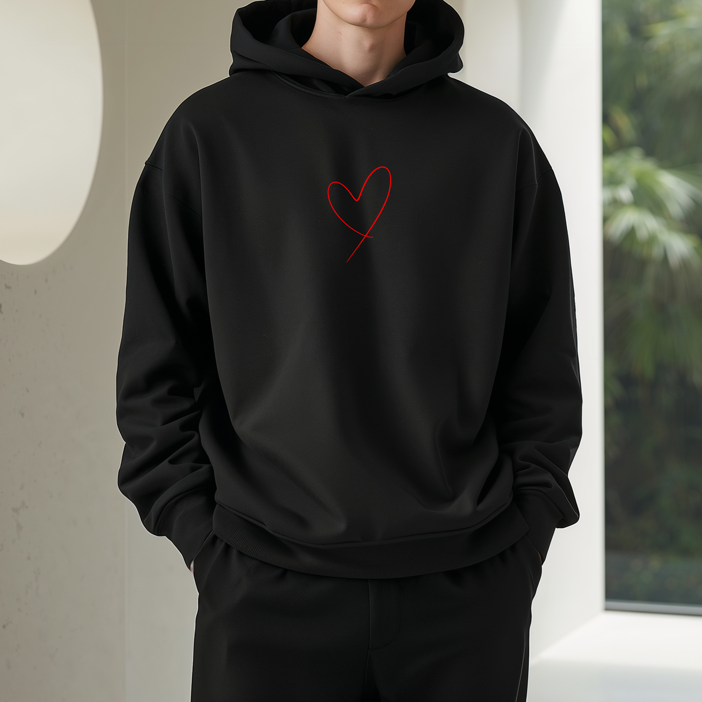 Hoodie "По-малко его, повече любов"