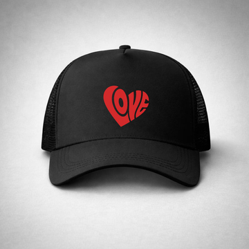 Премиум шапка с козирка noDRAMA "Love Red Heart"
