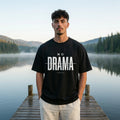 Черна OVERSIZED тениска „NO DRAMA“ — noDRAMA