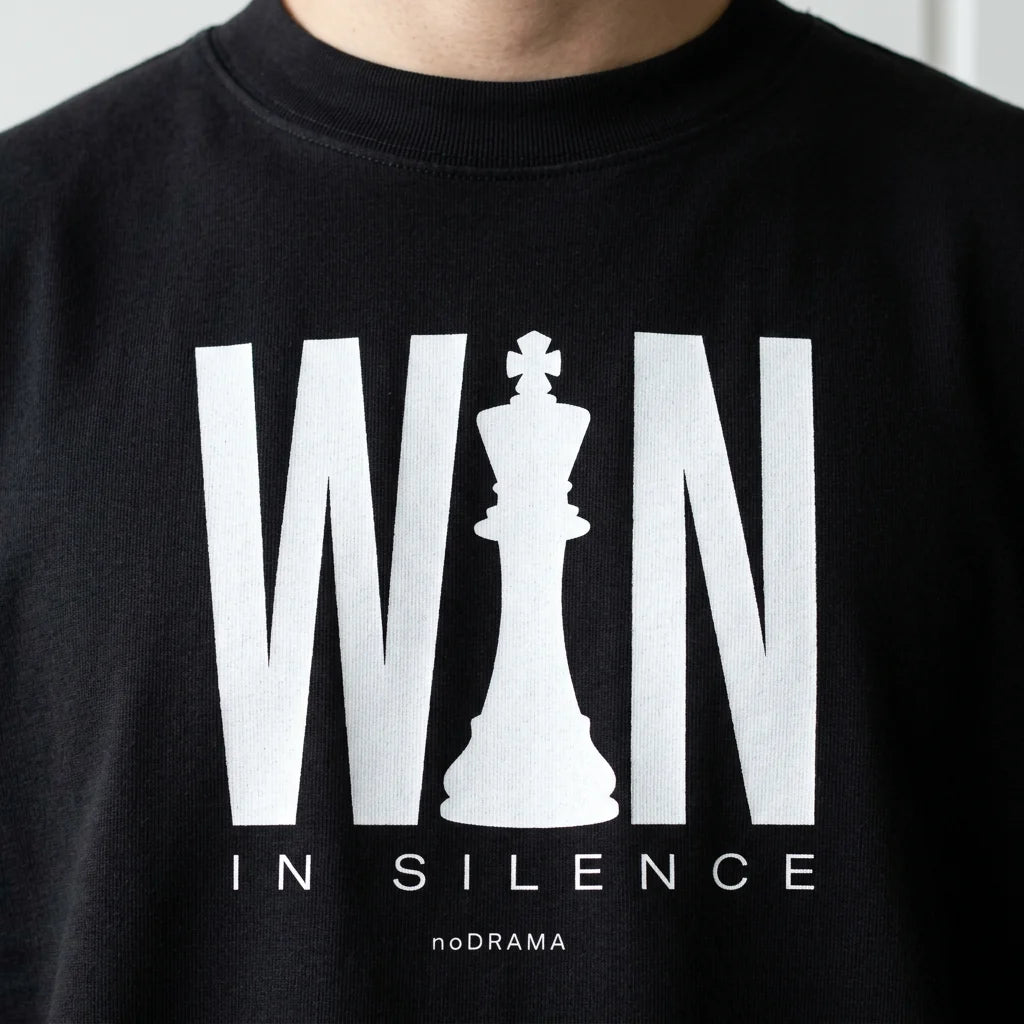 Комплект тениски за двойки „WIN IN SILENCE“ — noDRAMA