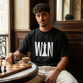 Черна OVERSIZED тениска „WIN IN SILENCE“ — noDRAMA