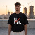 Черна OVERSIZED тениска „ЩЕ СТАНЕ“ — noDRAMA