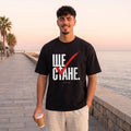 Черна OVERSIZED тениска „ЩЕ СТАНЕ“ — noDRAMA