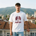 Бяла OVERSIZED тениска „АНГЕЛ“ — noDRAMA