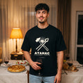 Черна OVERSIZED тениска „АТАНАС“ — noDRAMA