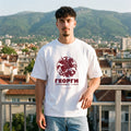 Бяла OVERSIZED тениска „ГЕОРГИ“ — noDRAMA