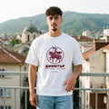 Бяла OVERSIZED тениска „ДИМИТЪР“ — noDRAMA
