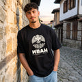 Черна OVERSIZED тениска „ИВАН“ — noDRAMA