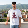 Бяла OVERSIZED тениска „ЙОРДАН“ — noDRAMA