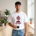 Бяла OVERSIZED тениска „СТЕФАН“ — noDRAMA